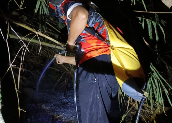Lahan Bambu di Area Pesarean Sigembor Wetan Terbakar, Diduga karena Pembakaran Sampah