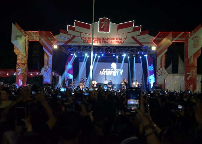 Konser Kemerdekaan, Alun-alun Purbalingga Berubah Menjadi Lautan Manusia