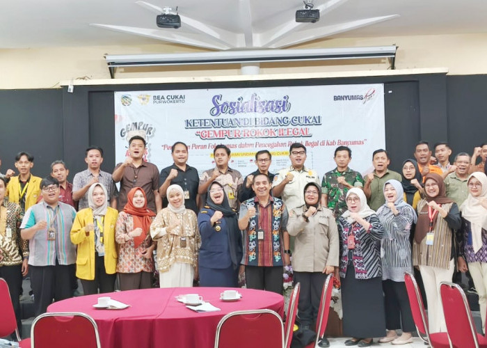 Dinkominfo dan Bea Cukai Purwokerto Gandeng Fokohumas Gempur Rokok Ilegal