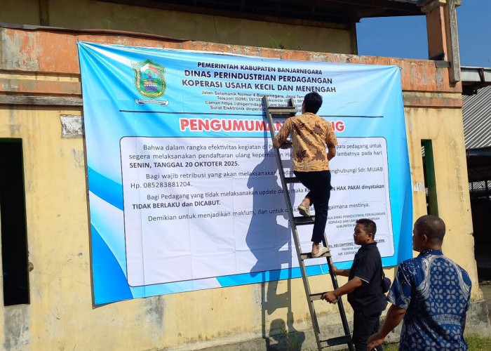Hanya 10 Persen Terpakai, Pemkab Banjarnegara Minta Pemilik Kios Pasar Salak Registrasi Ulang