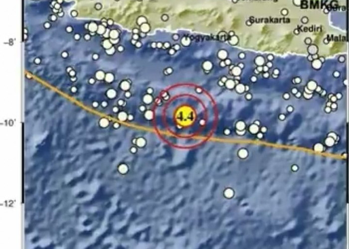 Gempa 4,4 SR Guncang Perairan Cilacap