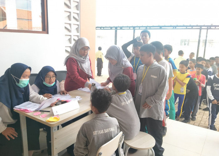 331 Murid SRT I Banyumas Jalani Cek Kesehatan, MPLS Libatkan Empat Tim untuk Skrining Jasmani dan Rohani