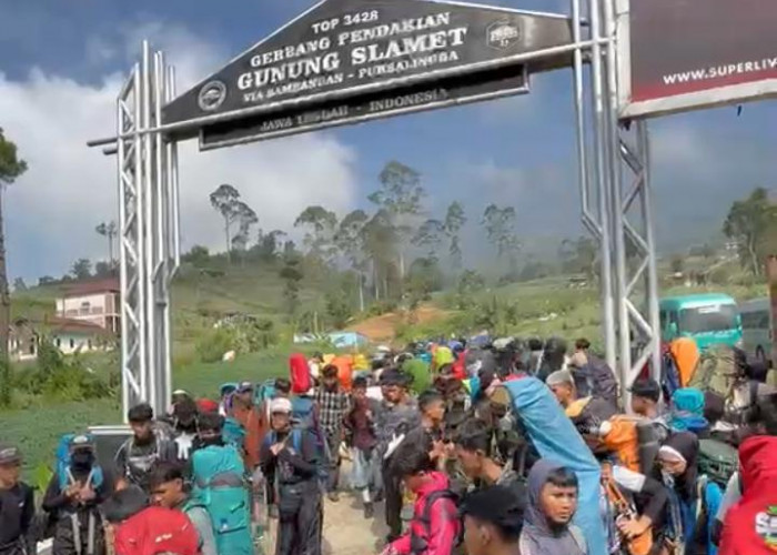 Libur Sekolah, Pendaki Gunung Slamet Tembus 1.000 Orang per Akhir Pekan, BPBD Ingatkan Bahaya Karhutla