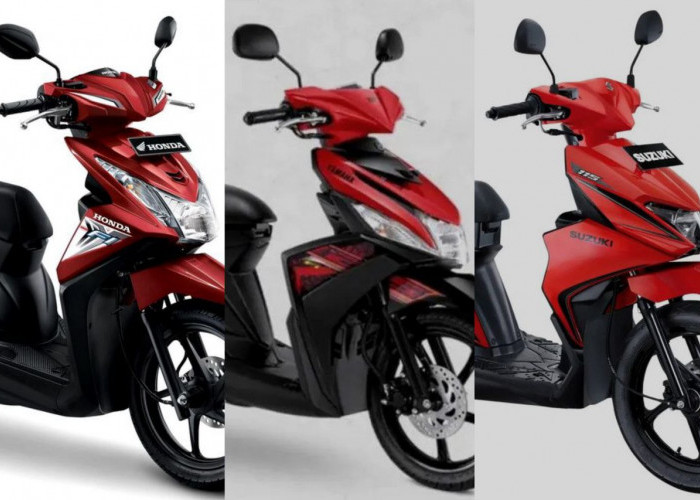 Perbandingan Motor Matic Murah Milik Honda vs Yamaha vs Suzuki, Siapa Pemenangnya?