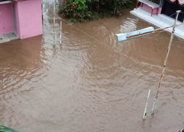 Tidak Hanya di Curug Bayan, Luapan Sungai Banjaran Juga Berdampak ke Pemukiman Warga di Purwokerto