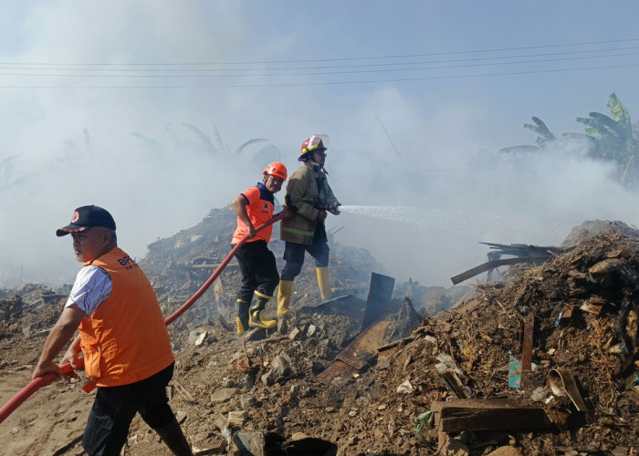 Lahan di Area Pabrik Coldstorage Cilacap, Diduga Dipicu Pembakaran Sampah