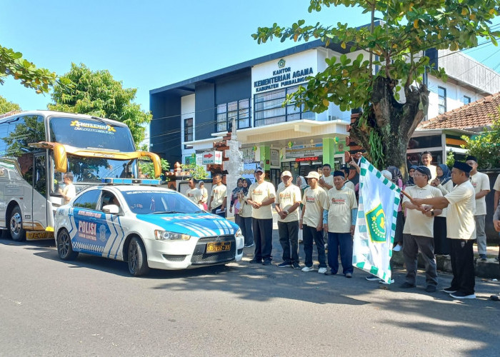 3 Bus Diberangkatkan, Kemenag Purbalingga Fasilitasi 150 Perantau Kembali ke Jakarta