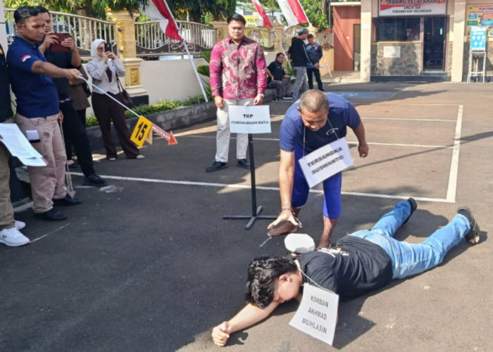Polisi Gelar Reka Ulang Kasus Pembunuhan Sopir Taksi Online, Tersangka Peragakan 44 Adegan