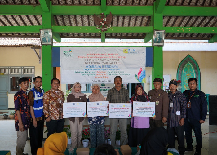 PT PLN Indonesia Power Jawa Tengah 2 Adipala PGU, Launching 4 Program Pemberdayaan Masyarakat di Desa Adiraja