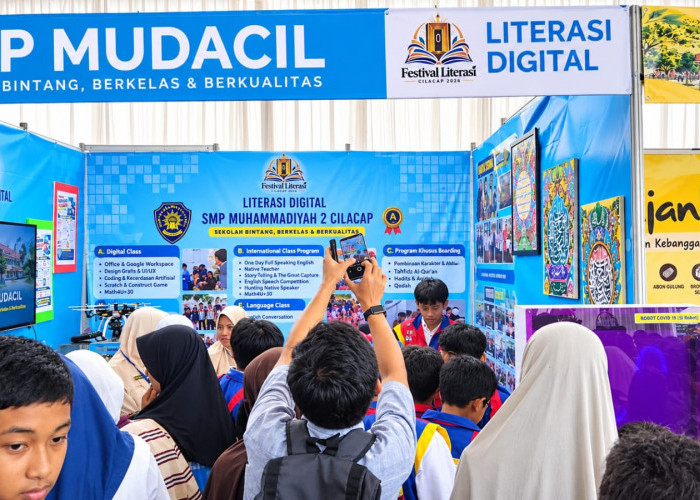 SMP Mudacil Tampilkan Inovasi Robotika di Festival Literasi Cilacap 2026