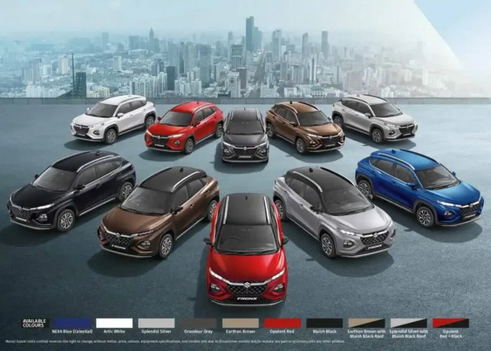 Suzuki Fronx 2025, Pilihan Warna Keren untuk Coupe SUV yang Penuh Gaya