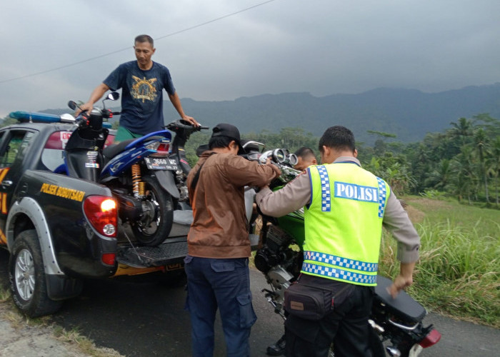 Polisi Bubarkan Balap Liar di Dagan Bobotsari, Tiga Motor Berknalpot Brong Diamankan