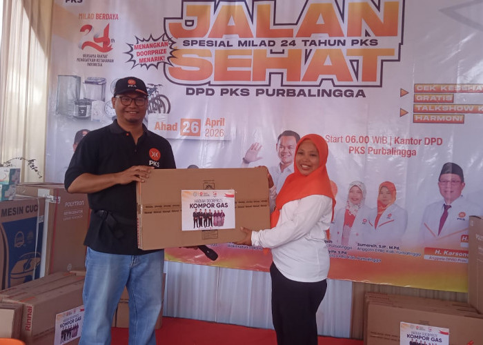 Milad ke-24 Partai Keadilan Sejahtera di Purbalingga, Jalan Sehat dan Klaim 7 Kursi DPRD