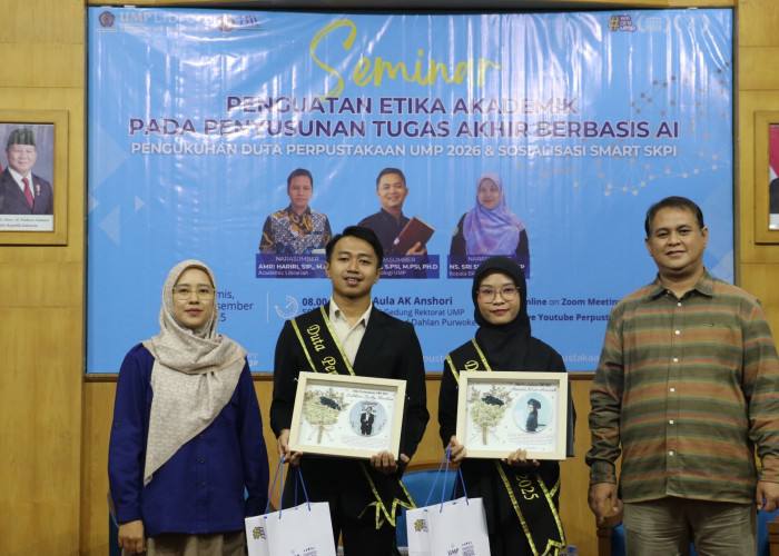 Perpustakaan UMP Gelar Seminar Etika Akademik Berbasis AI dan Kukuhkan Duta Perpustakaan 2026