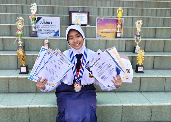 Dari Story Telling hingga Sains, Prisia Aqillah Harumkan Nama SMPN 6 Cilacap