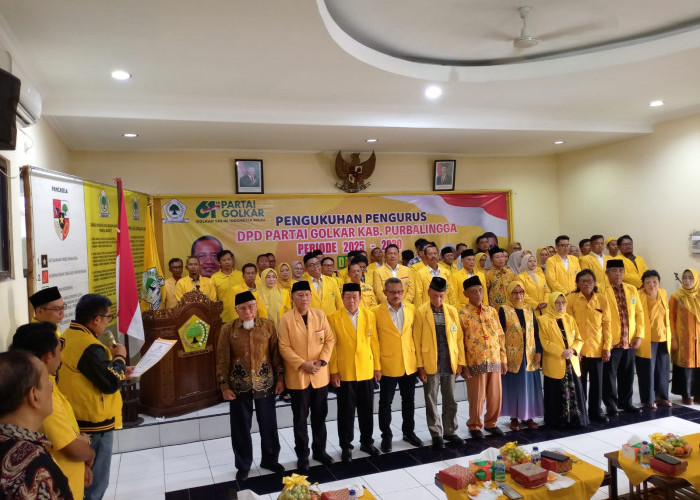 Baru Dikukuhkan, Golkar Purbalingga Target Naik dari 6 ke 10 Kursi DPRD