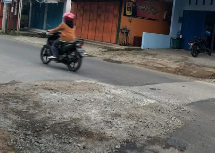 Baru Sebulan, Beton Cor Gorong-gorong Jalan Raya Desa Panican Purbalingga Mulai Rusak