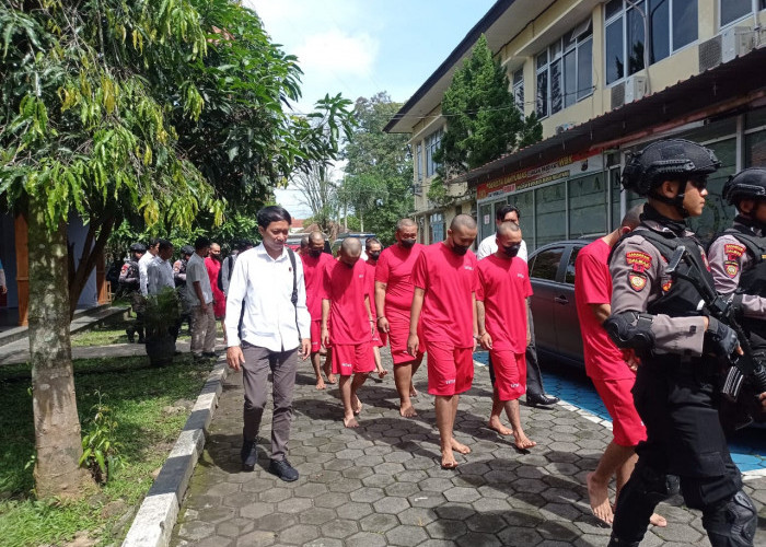 Polresta Banyumas Tangkap 14 Pelaku Jaringan Narkotika di Banyumas 