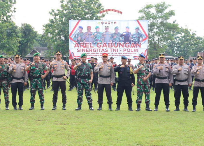 Pemilu 2024, TNI - Polri Apel Sinergitas di Mako Polresta Banyumas