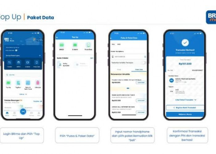 Lewat BRImo, Nasabah BRI Kini Bisa Beli Paket Internet Lebih Mudah