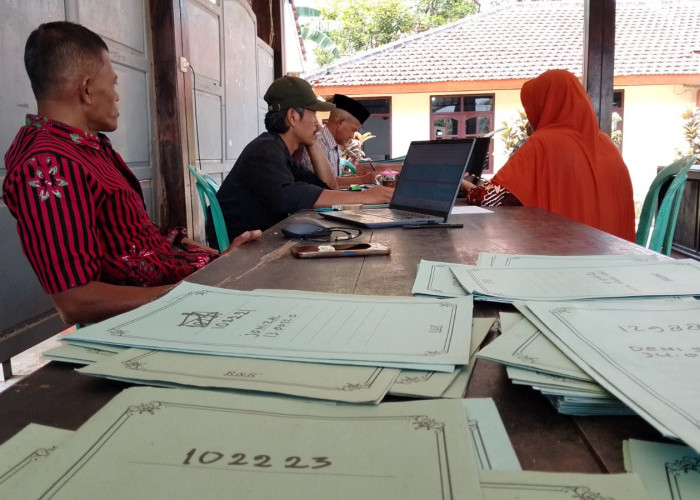 Pendaftar PTSL Membludak di Sumpiuh Banyumas, Desa Selanegara Verifikasi Ratusan Bidang Tanah