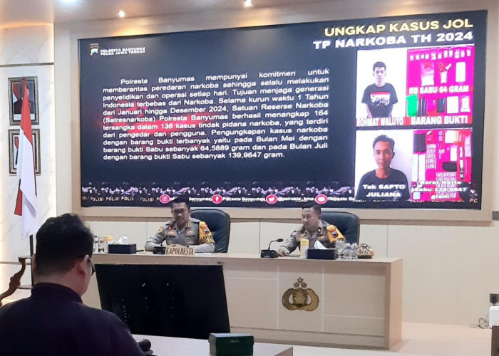 Kasus Narkoba di Banyumas Meningkat Sepanjang 2024 Polisi Tangkap 164 Tersangka