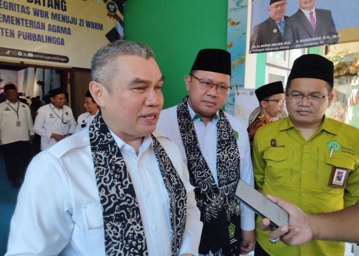 Pencanangan WBK Menuju WBBM Kemenag Purbalingga, Irjen Kemenag Tekankan Disiplin ASN