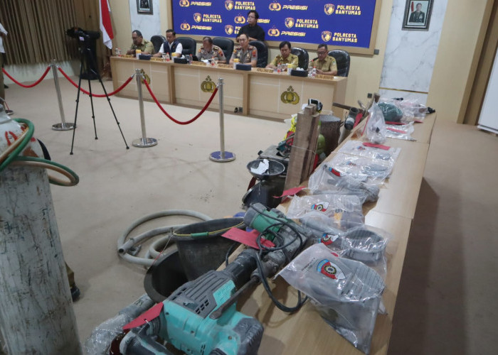 Tambang Emas Ilegal di Banyumas Dibongkar, Tiga Aktor Utama Diamankan