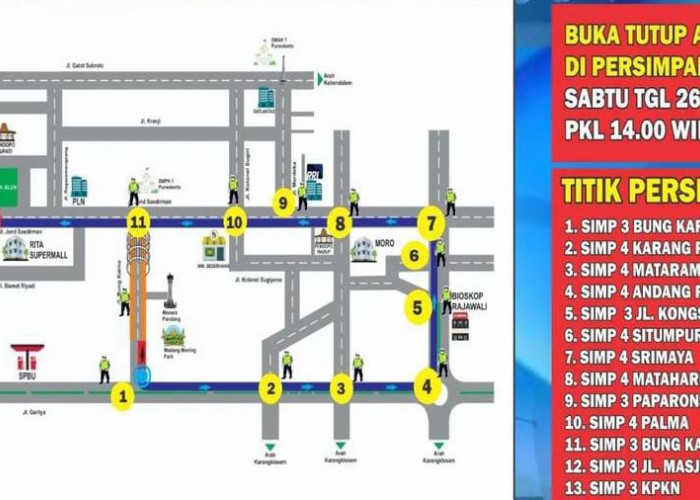 Perhatian! Berikut Ruas Jalan yang Ditutup Saat Karnaval Mobil Hias di Purwokerto Besok