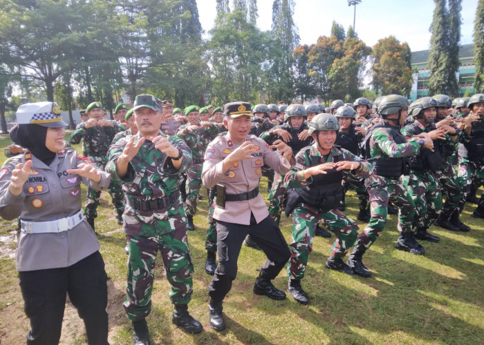 Apel Jam Pimpinan TNI-Polri di Purbalingga, Siap Amankan Agenda Nasional, Internasional dan Pemilu 2024