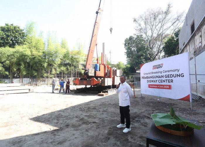 Groundbreaking Disway Center, Harian Disway Siapkan Kantor Baru untuk Disway, DBL Indonesia, dan Persebaya