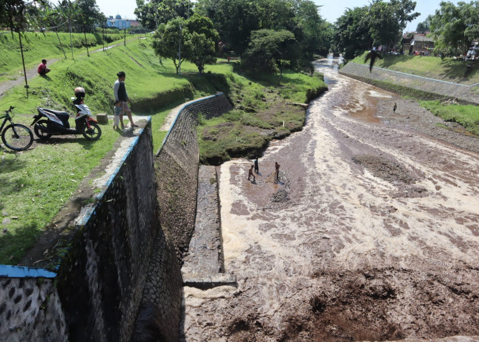 Di Balik Banjir Lumpur, Warga Banyumas Raup Tangkapan Ikan