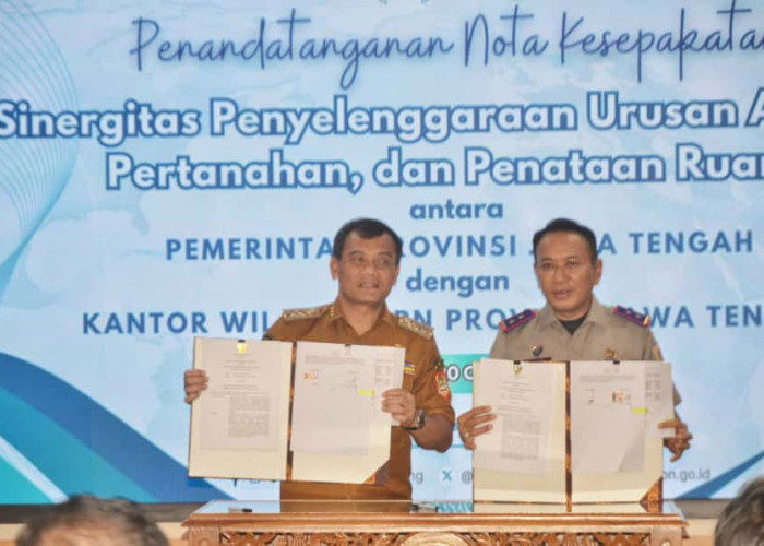 Pemprov Jateng dan BPN Sepakat Jaga Lahan Pangan, Siapkan 240 Sertifikasi LP2B di 2025