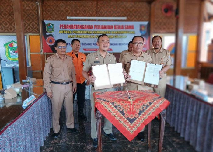 Tingkatkan Respons Darurat, BPBD Banjarnegara dan Cilacap Teken Kerja Sama Kebencanaan