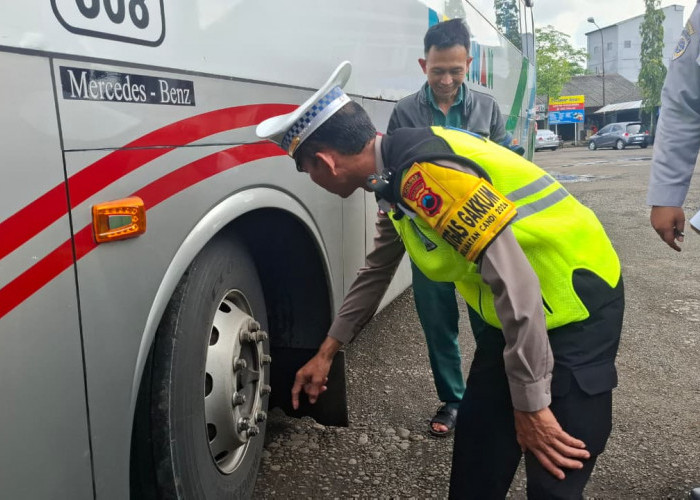 Satlantas Temukan 4 Bus AKAP Tidak Laik Jalan di Terminal Purbalingga