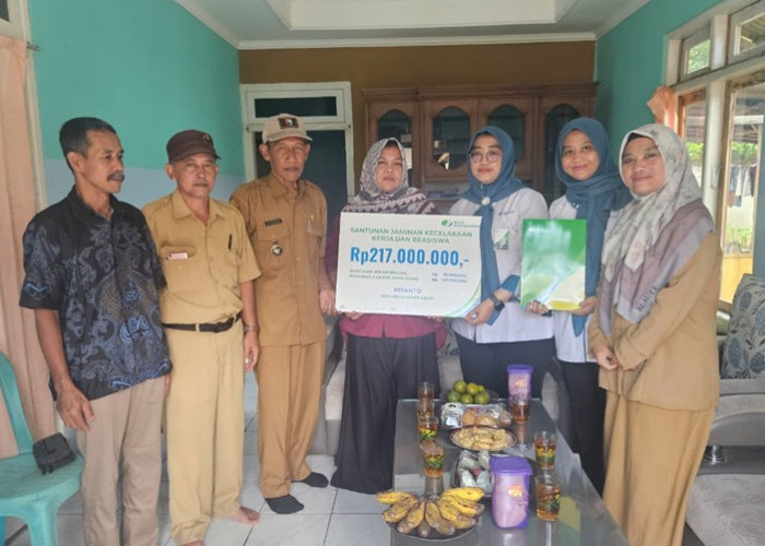 Komitmen Lindungi Pekerja Rentan, BPJS Ketenagakerjaan Berikan Santunan Rp 217 Juta di Banyumas 