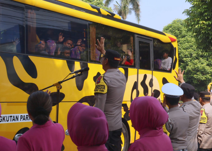 Ngirit 800 Ribu, Begini Cerita Warga Rawalo Ikuti Angkutan Balik Gratis Polresta Banyumas 