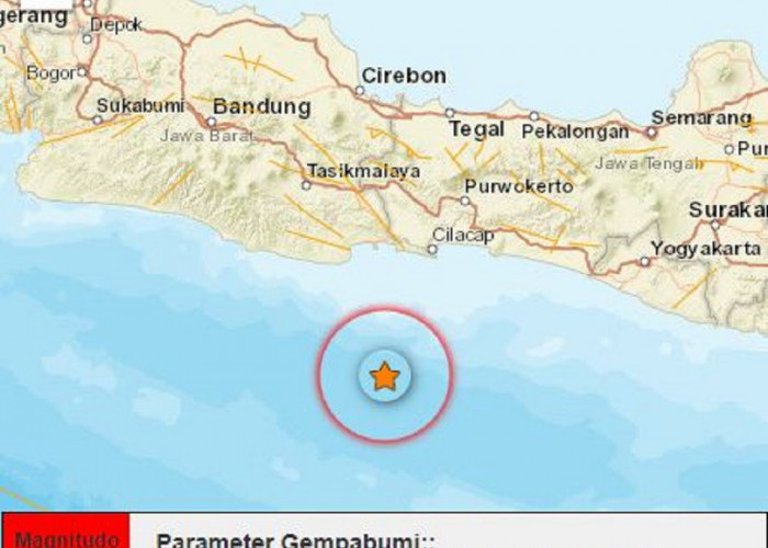 Gempa Bumi Berkekuatan 2,8 SR, Guncang Cilacap Pagi Ini 