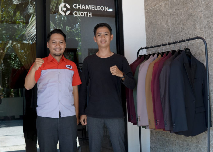 Chameleon Cloth Tembus Pasar Nasional Bersama JNE, Hadirkan Jas Eksklusif dari Cilacap 