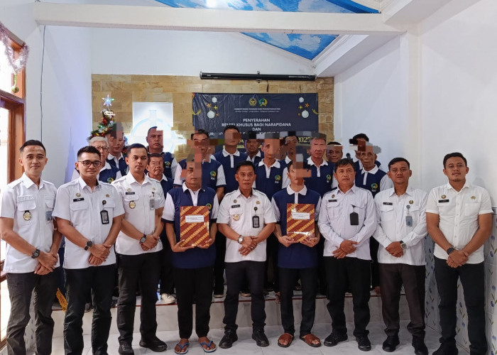 11 WBP Lapas Cilacap Terima Remisi Natal 2025