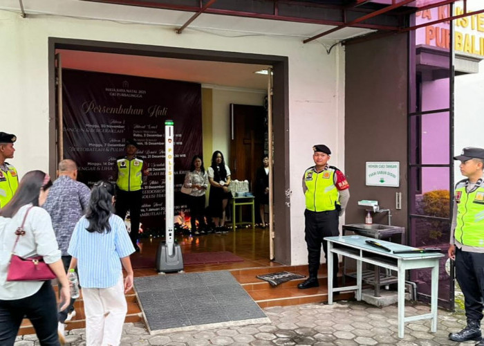 Pastikan Ibadah dan Perayaan Natal di Purbalingga Aman, Polres Purbalingga Jaga Ketat Sejumlah Gereja