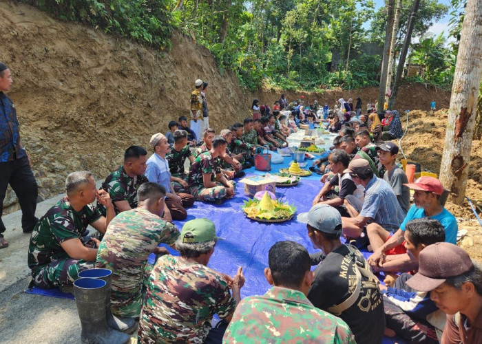 Syukuran TMMD Krangean, Warga dan Satgas Rayakan Rampungnya Pembangunan Desa