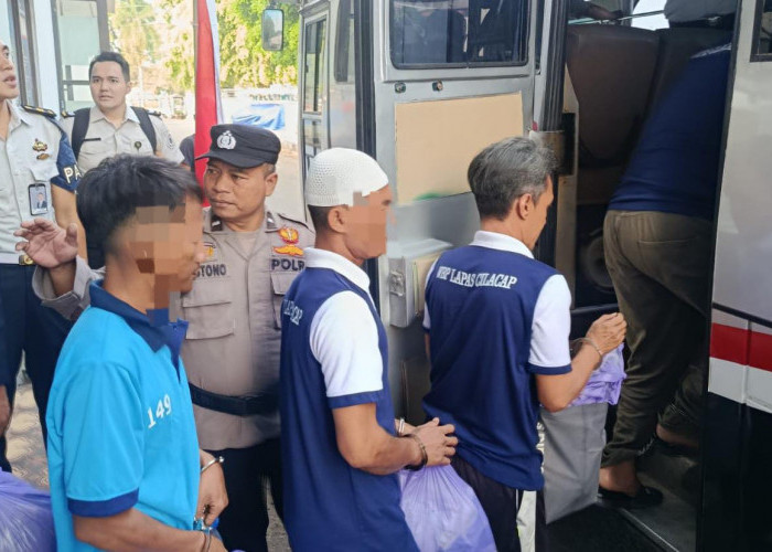 Lapas Cilacap Pindahkan 18 Warga Binaan Pemasyarakatan ke Purwokerto
