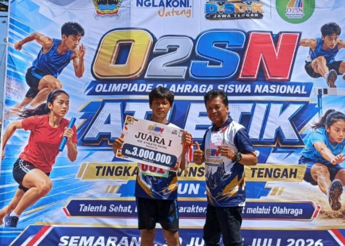 Berlatih Pakai Kardus dan Tali Rafia, Alim Surahman Raih Emas O2SN dan Wakili Jateng di Nasional