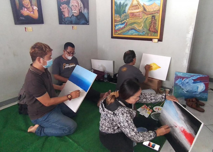 Pemeran Lukisan IPB di Tesda Purwokerto Digelar Terbuka, Diikuti Juga Anak Panti Asuhan