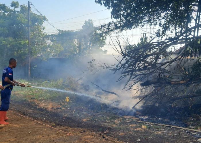 Lahan Lapangan Porka Purwokerto Barat Terbakar, Api Padam Dalam 23 Menit