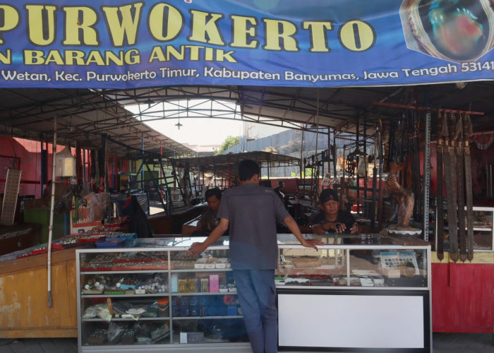 Sepi Pengunjung, Pasar Akik di Jalan Jensud Purwokerto Bakal Direnovasi