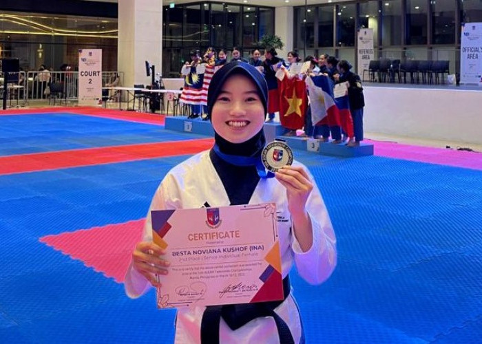 Wow! Atlet Asal Banyumas Sumbang Medali Perak Untuk Indonesia di 16th Asean Taekwondo Championships 