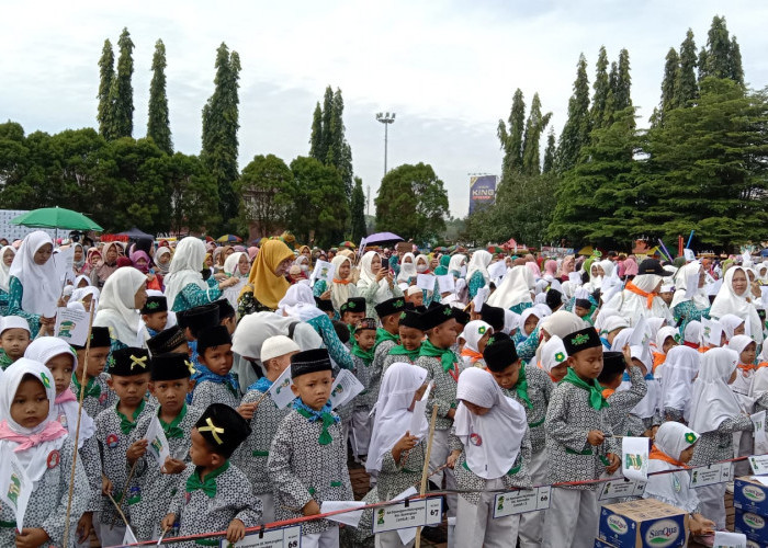 Harlah 1 Abad NU di Purbalingga, 5 Ribu Siswa PAUD Lantunkan Salawat Nariyah