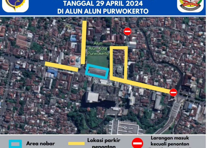 Ini Lima Lokasi Parkir Nobar Timnas Indonesia vs  Uzbekistan  di Alun-alun Purwokerto 